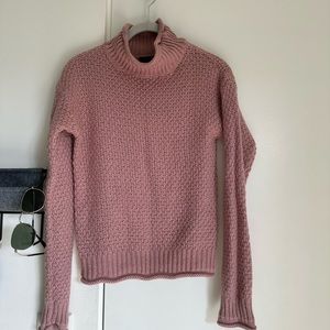 Pink knit sweater